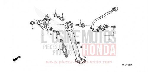 BEQUILLE CB600F7 de 2007